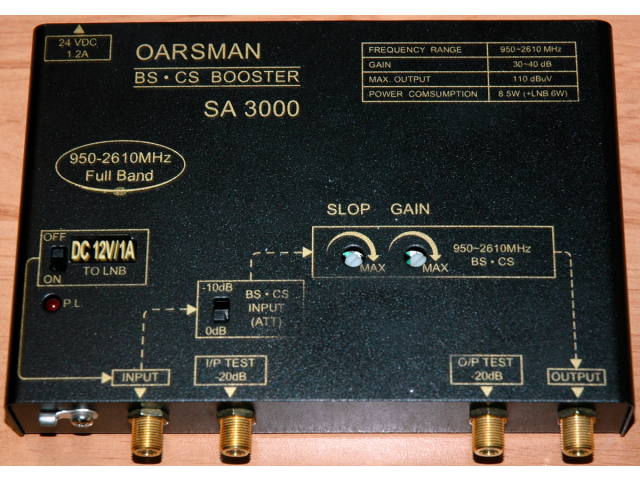 Oarsman SA3000, zesilovač satelitního signálu