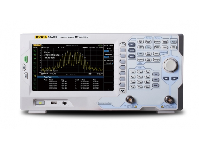 Rigol DSA875/TG spektrální analyzátor 9kHz - 7,5GHz s tracking generátorem obrázek